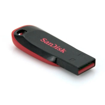 Флеш память USB SANDISK Cruzer Blade CZ50 64GB USB 2.0 Black-Red