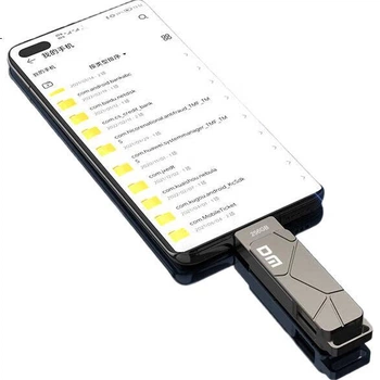 Флеш-накопичувач DM Daimai 256 ГБ USB 3.2 Type-C з двома інтерфейсами PD198, високошвидкісний портативний накопичувач для Android, Apple, ноутбуків та використання в автомобілі