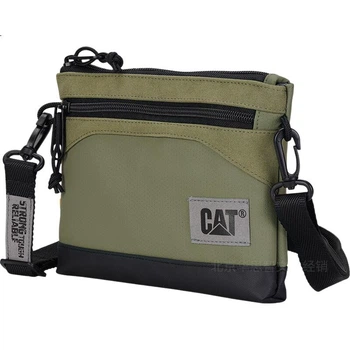 Сумка через плечо CAT 84632 из искусственной кожи, с чехлом для телефона, оливково-зеленая