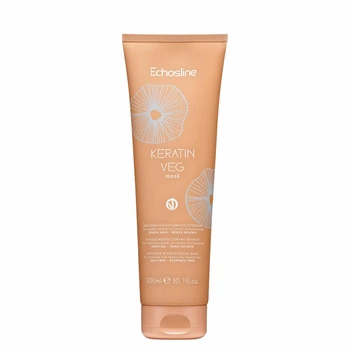 Маска для пошкодженого волосся з кератином Echosline Keratin Veg 300 мл