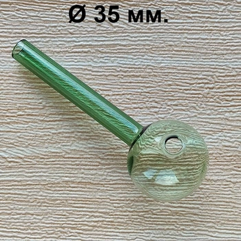 Стеклянная трубка для курения Biglass Oil Green 10 см./35 мм.