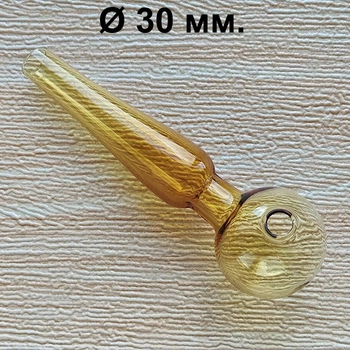 Стеклянная трубка для курения Bullet Oil Yellow 10 см./30 мм.