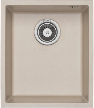 Кухонная мойка гранит GRANADO Under Top Mini Beige GR3907 с сифоном