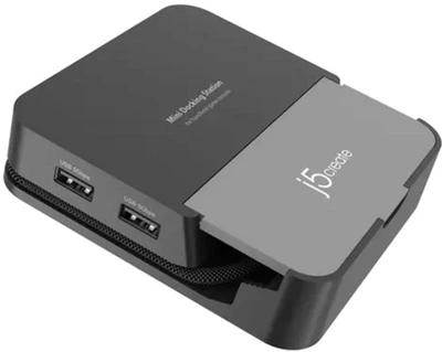 Док станція J5create для Nintendo Switch 2 і Steam Deck (HDMI/PD/USB-A/USB-C/LAN) (JCD624-N)