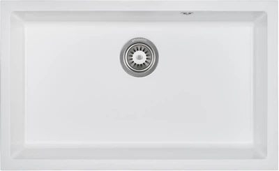 Кухонная мойка гранит GRANADO Under Top XL Speckled White GR3711 с сифоном