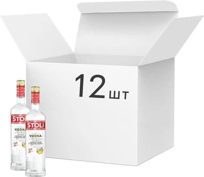 Упаковка водки Stoli 1 л 40% х 12 шт (14750021000161)