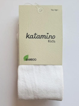 Детские колготки Katamino Bamboo однотонные Белые 106-118 / 5-6 лет