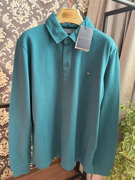 Мужское поло Tommy Hilfiger 2XL темно-бирюзовый