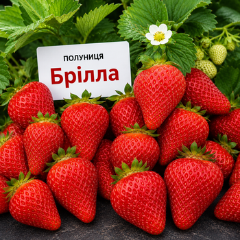 Саджанці полуниці сорт Бріла (1шт)