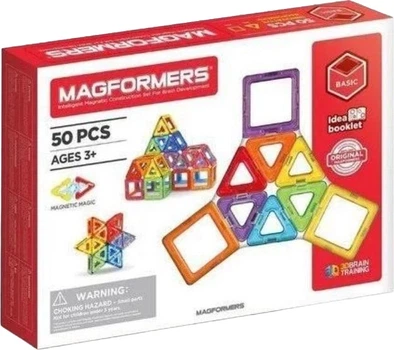 Klocki magnetyczne Magformers 50 elementów 005-701006 (730658631355)