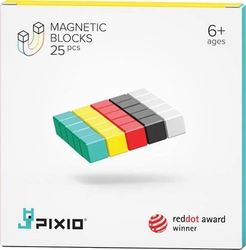 Klocki magnetyczne Pixio 25 elementów 20100 (4897105243410)