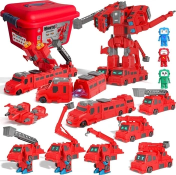 Klocki magnetyczne Trifox pojazdy strażackie 24 elementy A-2504 CHT2975744 (5901353120511)