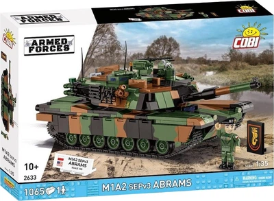 Klocki konstrukcyjne Cobi Armed Forces M1A2 Abrams 1065 elementów COBI-2633 (5902251026332)