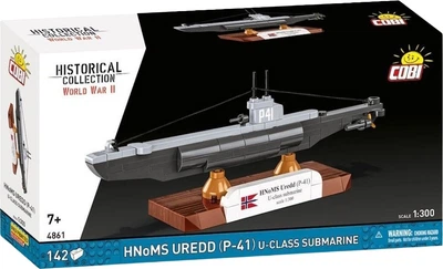 Klocki konstrukcyjne Cobi Historical Collection HNoMS Uredd (P-41) U-class 142 elementy COBI-4861 (5902251048617)