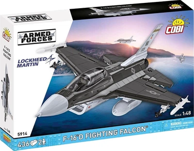 Klocki konstrukcyjne Cobi Armed Forces F-16C Fighting Falcon 436 elementów COBI-5914 (5902251059149)