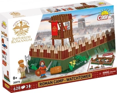 Klocki konstrukcyjne Cobi Roman Camp wieża obserwacyjna 628 elementów COBI-20076 (5902251200763)