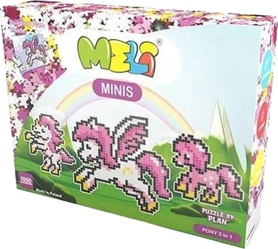 Конструктор Meli Minis Поні 3 в 1 1000 елементів 50322 (5902431291154)