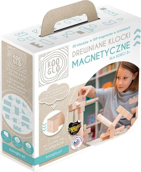 Klocki drewniane Kooglo Basic Natural 50 elementów K3050N (5906874169032)