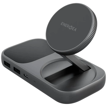Док-станція Energea WiDock Plus 7в1 USB-C 3.1 з Qi2 Gunmetal (WIDOCK-PLU71-GUN)