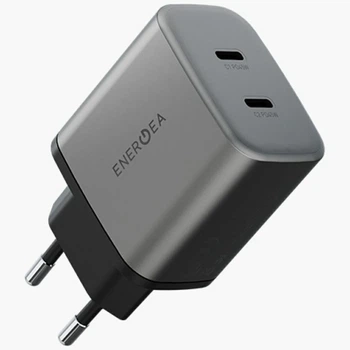 Мережевий зарядний пристрій Energea Ampcharge GaN45 PD/PPS/QC3.0 45W Grey (8885020102260)