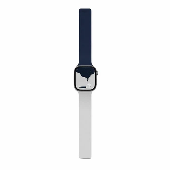 Ремешок Moft Snap Duo для Apple Watch Series 11/10 42 mm | Series 9/8/7 41 mm | 6/5/SE 40 mm | 3/2/1 38 mm Navy/Grey (MD025-1-42-NYBUMCGY)