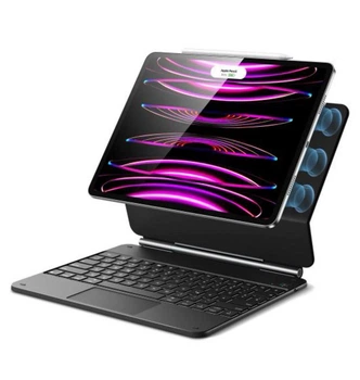 Преміум чохол-клавіатура ESR Rebound Magnetic Keyboard Case 360 для iPad Air 13" (2024 / 2025) Black (Сток з Німеччини)