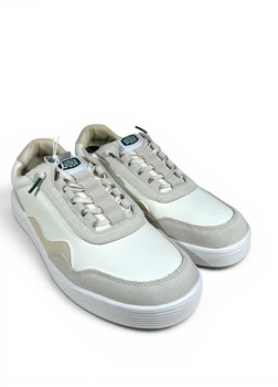 Кеды Hey Dude Hudson M Classic Light Beige/White (42019-2F1), Белый, Размер 44 (US M11), стелька 29.5 см