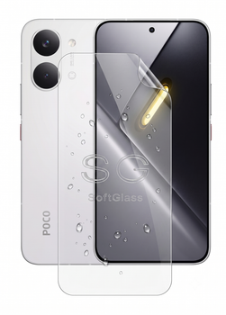 Пленка для POCO X8 Pro Max на экран износоустойчивая полиуретановая SoftGlass