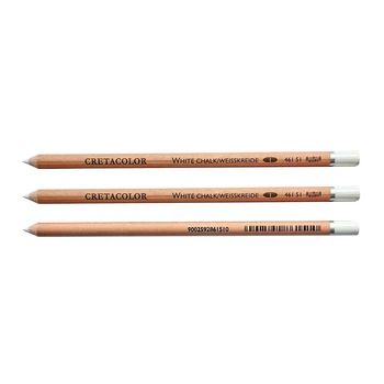 Набір олівців для рисунку Chalk, білий м’який, 3 шт. Cretacolor
