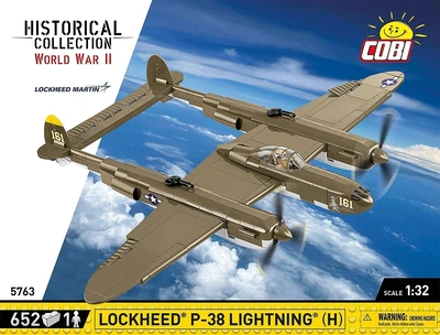 Klocki konstrukcyjne Cobi Historical Collection Lockheed P-38H Lightning 652 elementy COBI-5763 (5902251057633)