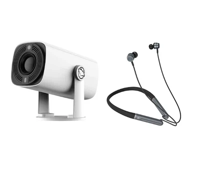 Проектор Manta MultiVision Mini Portable PMA202A24 LED HD Ready Wi-Fi Bluetooth Android + MNH02 Olympic II