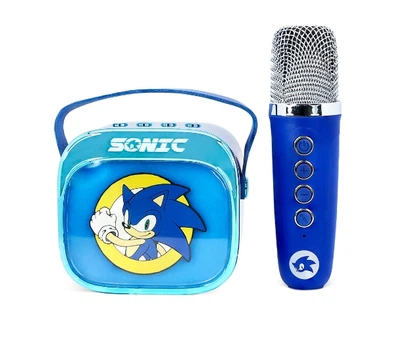 Мікрофон з динаміком Bluetooth OTL Technologies Sonic The Hedgehog 5W Синій
