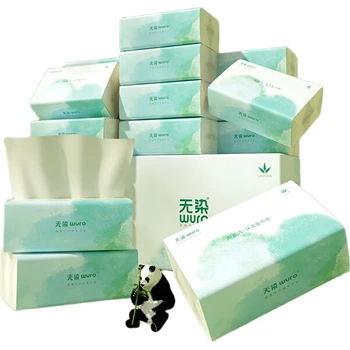 Паперові серветки Wuro Cream, 3-шарові, 120 аркушів * 12 упаковок, великий розмір, зволожуючі серветки для обличчя, м'які серветки Cloud, кремовий папір, ціла коробка