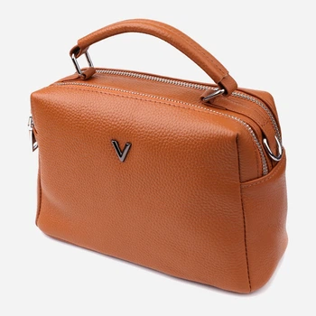 Сумка кросс боді через плече жіноча з натуральної шкіри Vintage leather-22921 Руда