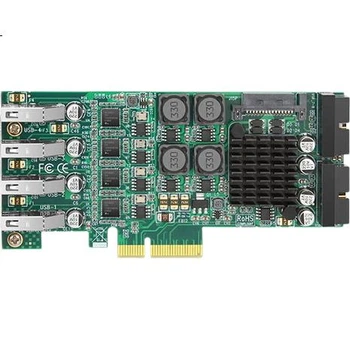 Плата MOGE USB 3.0 восьмипортовая расширения, PCIE, MC2027