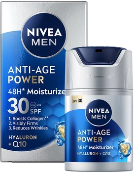 Антивозрастной крем для лица NIVEA MEN Anti-Age Power SPF30 50 мл (5900017109466)