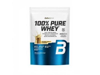 Протеїн BioTech USA 100% PURE WHEY (900 грамів) Смак Бурбон ваніль