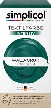 Фарба для текстилю Simplicol Textilfarbe intensiv Wald-Grün Симплікол Текстильний барвник, насичений волосінь