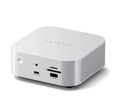 Док-станція Satechi Thunderbolt 5 CubeDock Station with SSD Enclosure Silver (ST-DT5CES-EU)