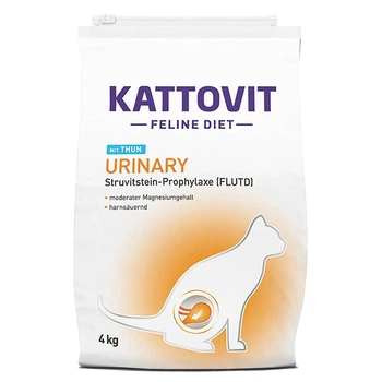 Сухой корм Kattovit Veterinary Urinary mit Thun диетический корм для кошек с заболеваниями нижних мочевыводящих путей, 4 кг (4000158771636)