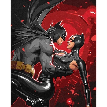 Картина по номерах "Batman: Нічне полумʼя" 40х50см Ідейка (301261)