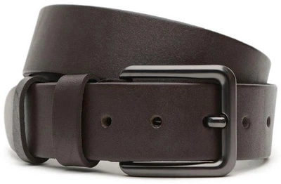 Чоловічий ремінь із натуральної шкіри Borsa Leather з класичною пряжкою 54824