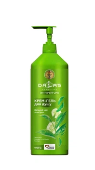 Dalas Парфумований Крем-гель для душу Зелений чай та огірок 1000 г