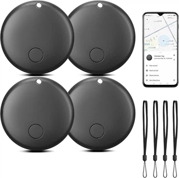 Смарт-трекер Nutale 4 шт Bluetooth метка для поиска вещей, ключей, сумки, кошелька и чемоданы Apple Find My Android
