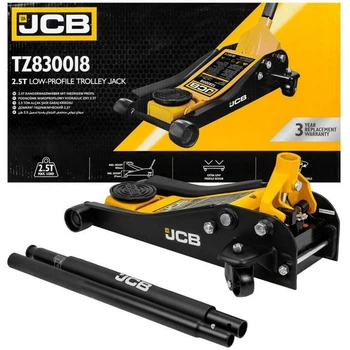 Домкрат підкатний гідравлічний 2,5т (87-455 мм) низькопрофільний - JCB-TZ830018 JCB
