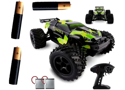 Машинка на радиоуправлении 45 кмч 4x4 для детей 2 аккумулятора OVERMAX черный