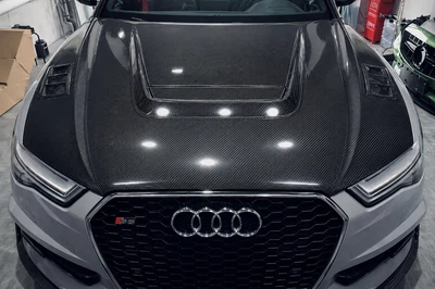 Капот (2014-2017, Карбон) для Ауди A6 C7