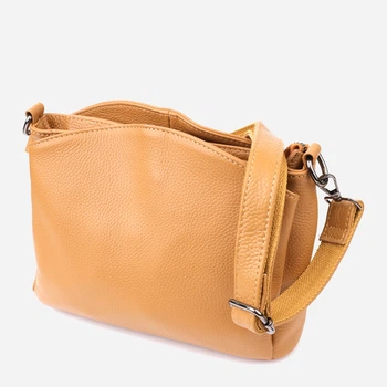 Сумка кросс боді через плече жіноча з натуральної шкіри Vintage leather-23008 Світло-руда