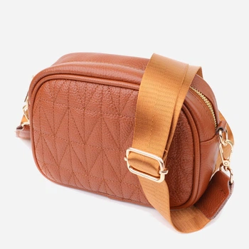 Сумка кросс боді через плече жіноча з натуральної шкіри Vintage leather-22899 Руда