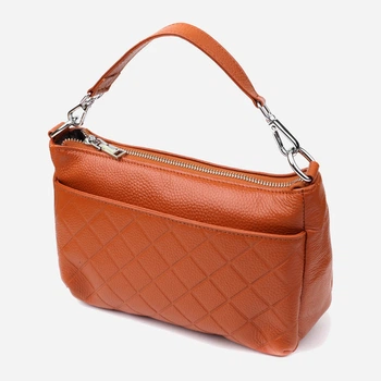 Сумка кросс боди через плечо женская из натуральная кожи Vintage leather-22929 Рыжяя